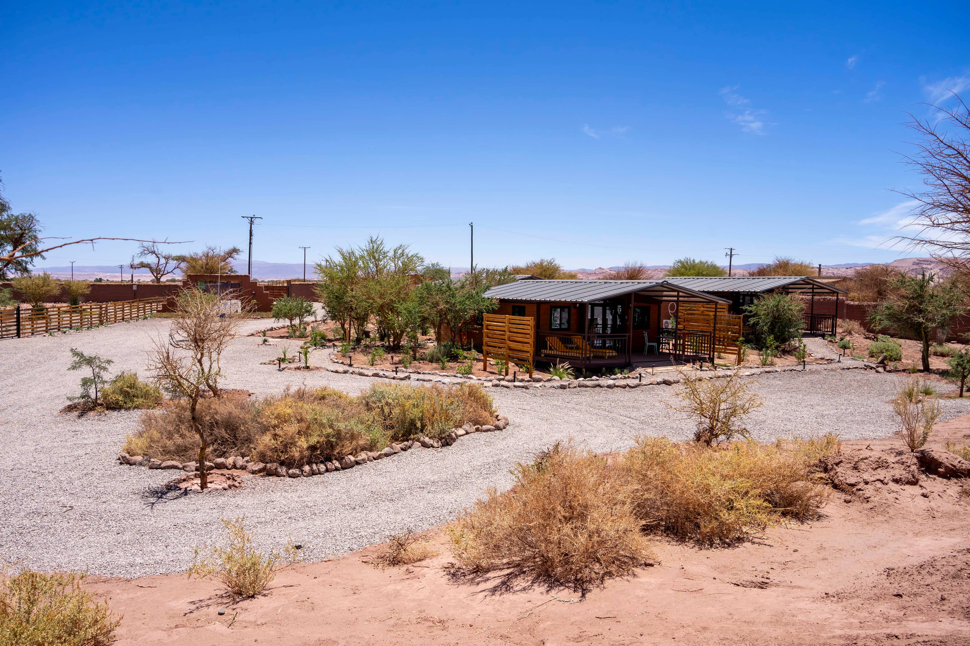 Panorámica de las cabañas Luna de Chañares